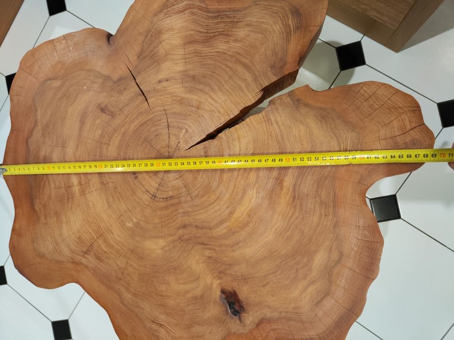 Stolik kawowy plaster dąb