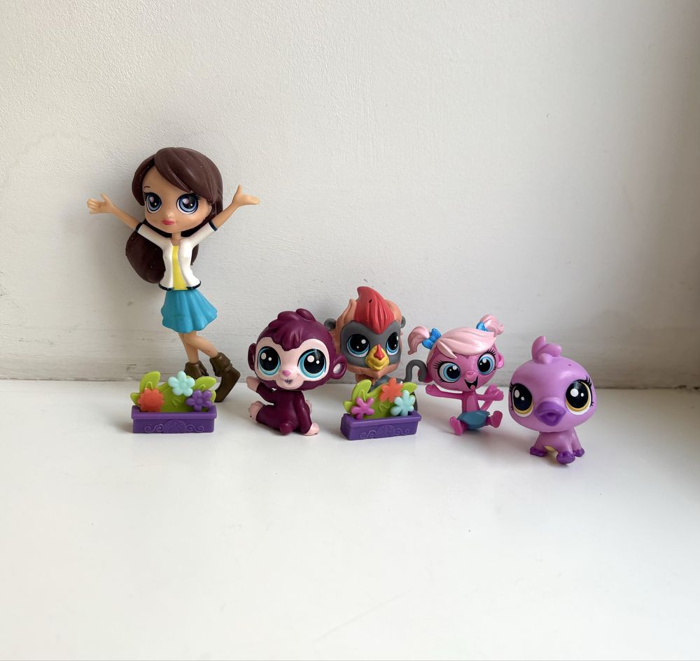 Lps Littlest Pet shop zwierzątka zestaw hasbro małpka dziobak vintage