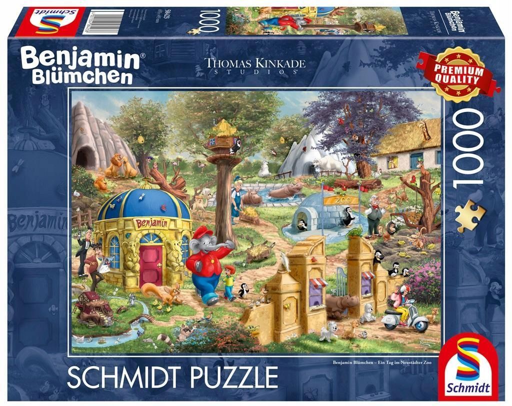 Puzzle 1000 Thomas Kinkade Słoń Benjamin, Schmidt