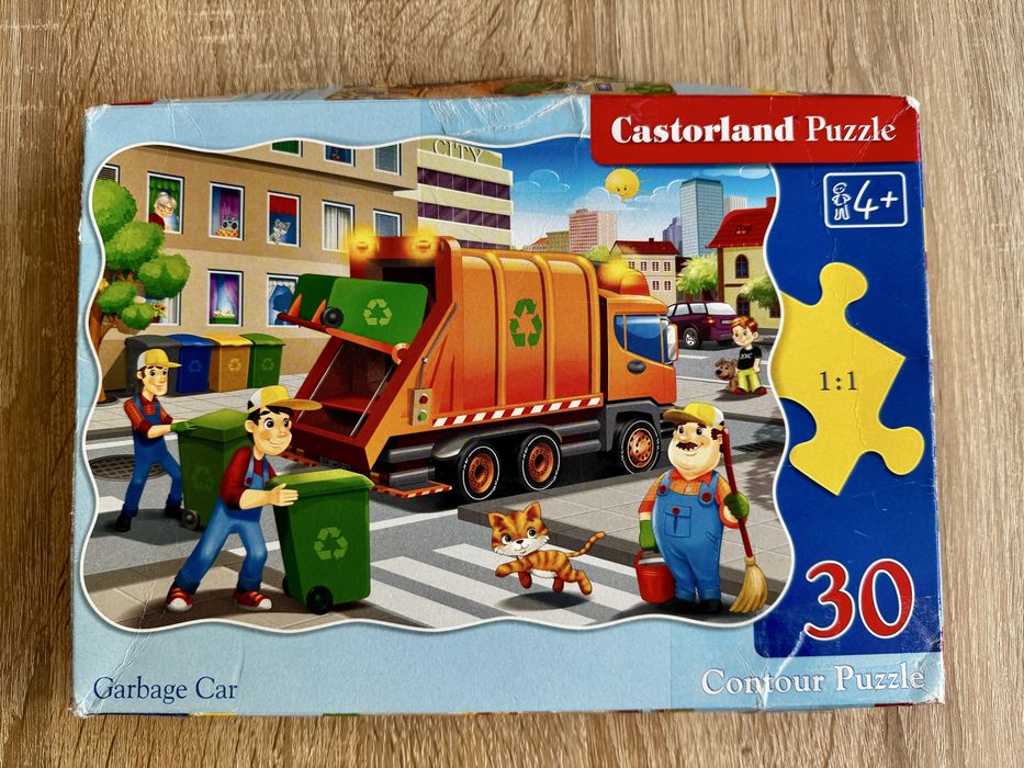 Kompletne puzzle Castorland Śmieciarka 30 elementow