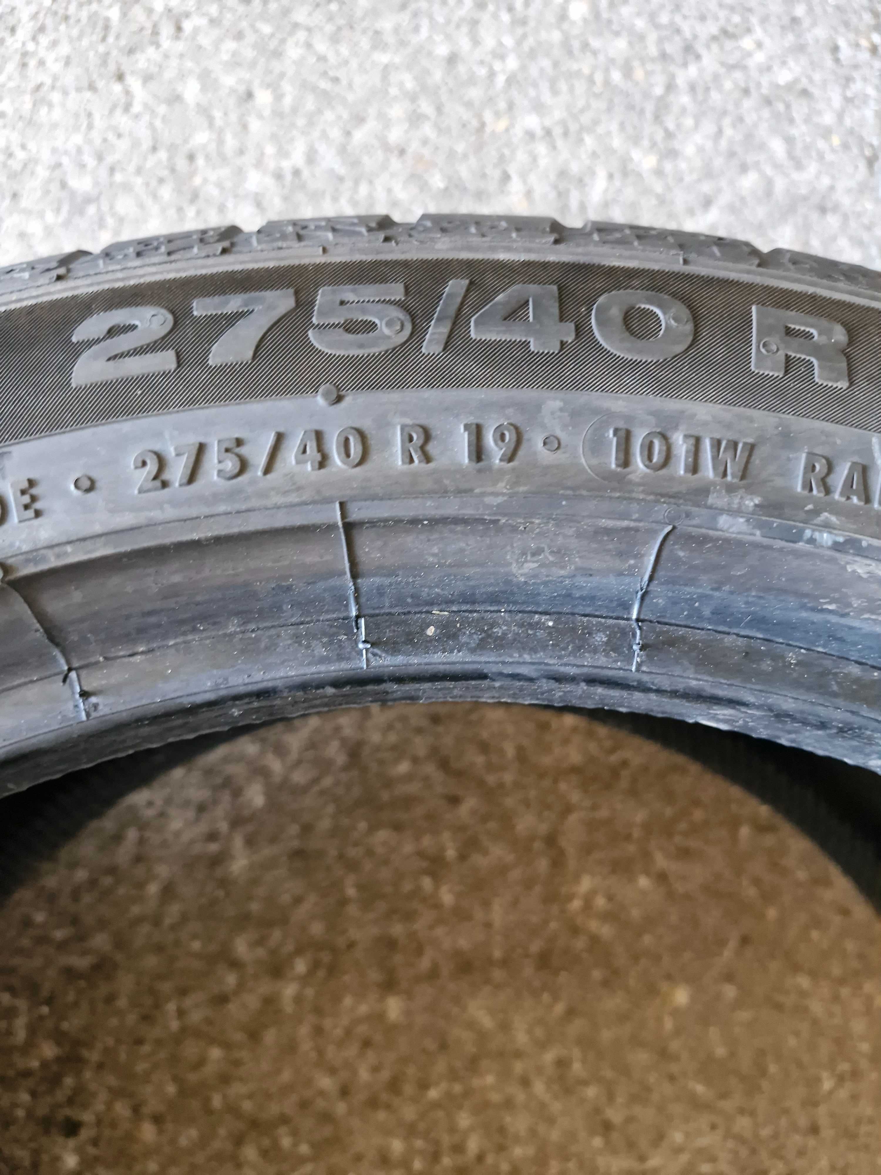 Opony letnie  275/40/19  Continental  7,6mm