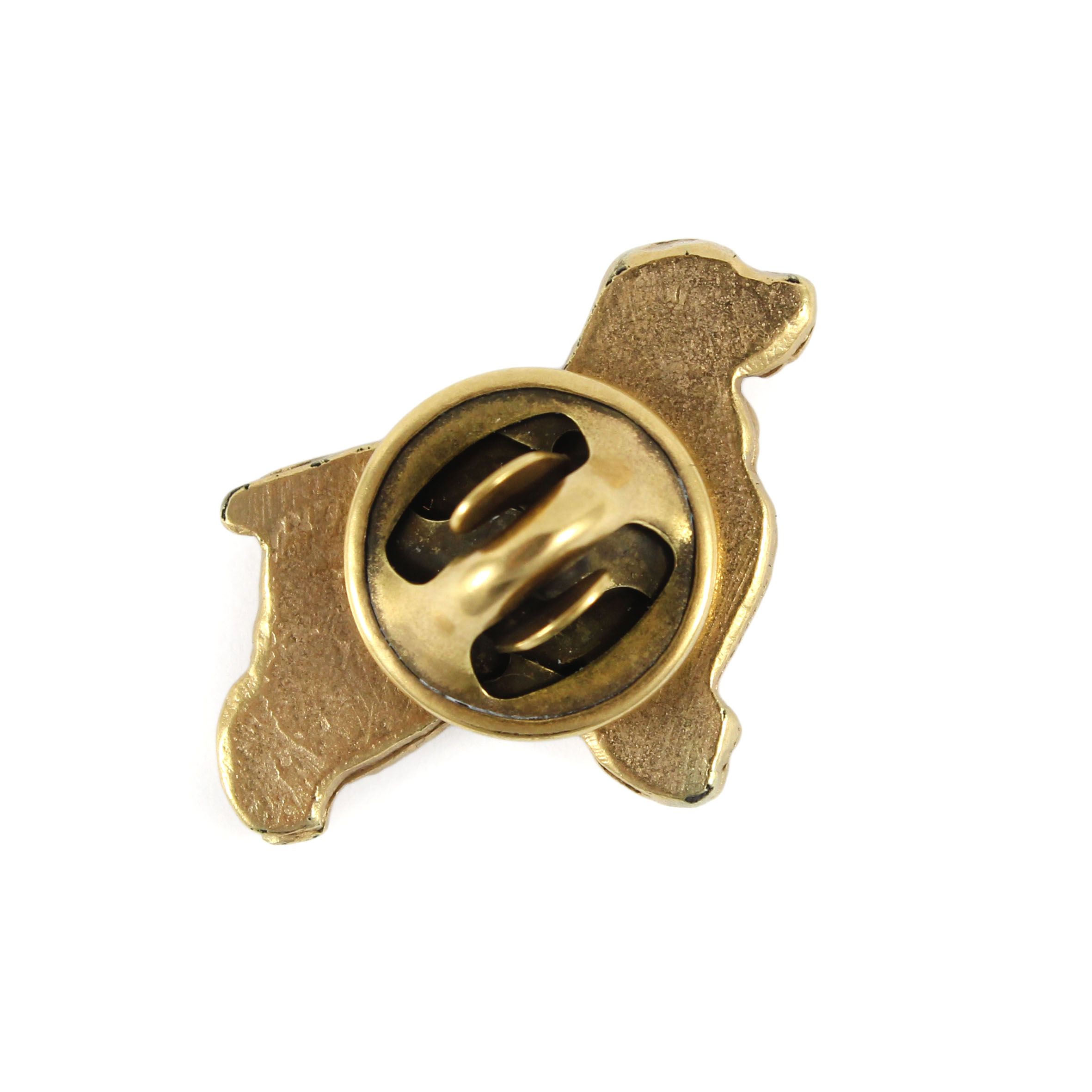 cocker spaniel angielski - broszka z psem w pudełku ozdobnym, eleganc