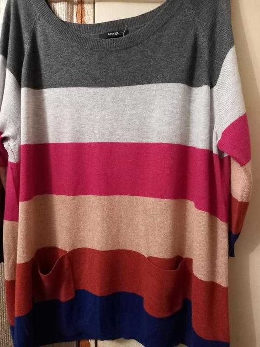 Свитер шерсть + вискоза большой размер 54-56.  тёпленький тоненький.