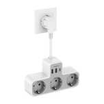 Listwa zasilająca - 3AC - 2x USB-A - 1x USB-C - Szybkie ładowanie