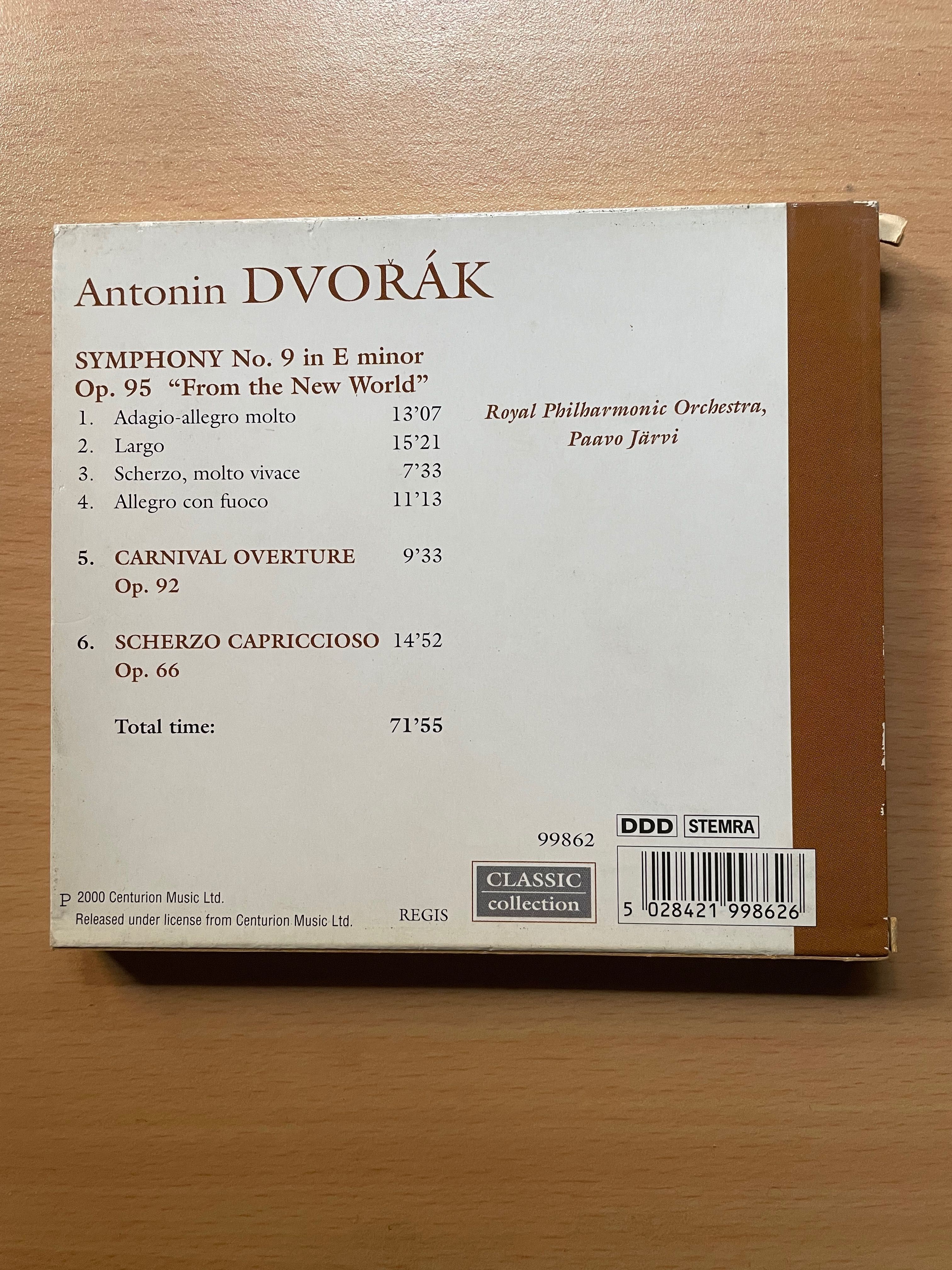 CD Dvořák:  Symphony No. 9 "From The New World", Carnival Ov.,Scherzo