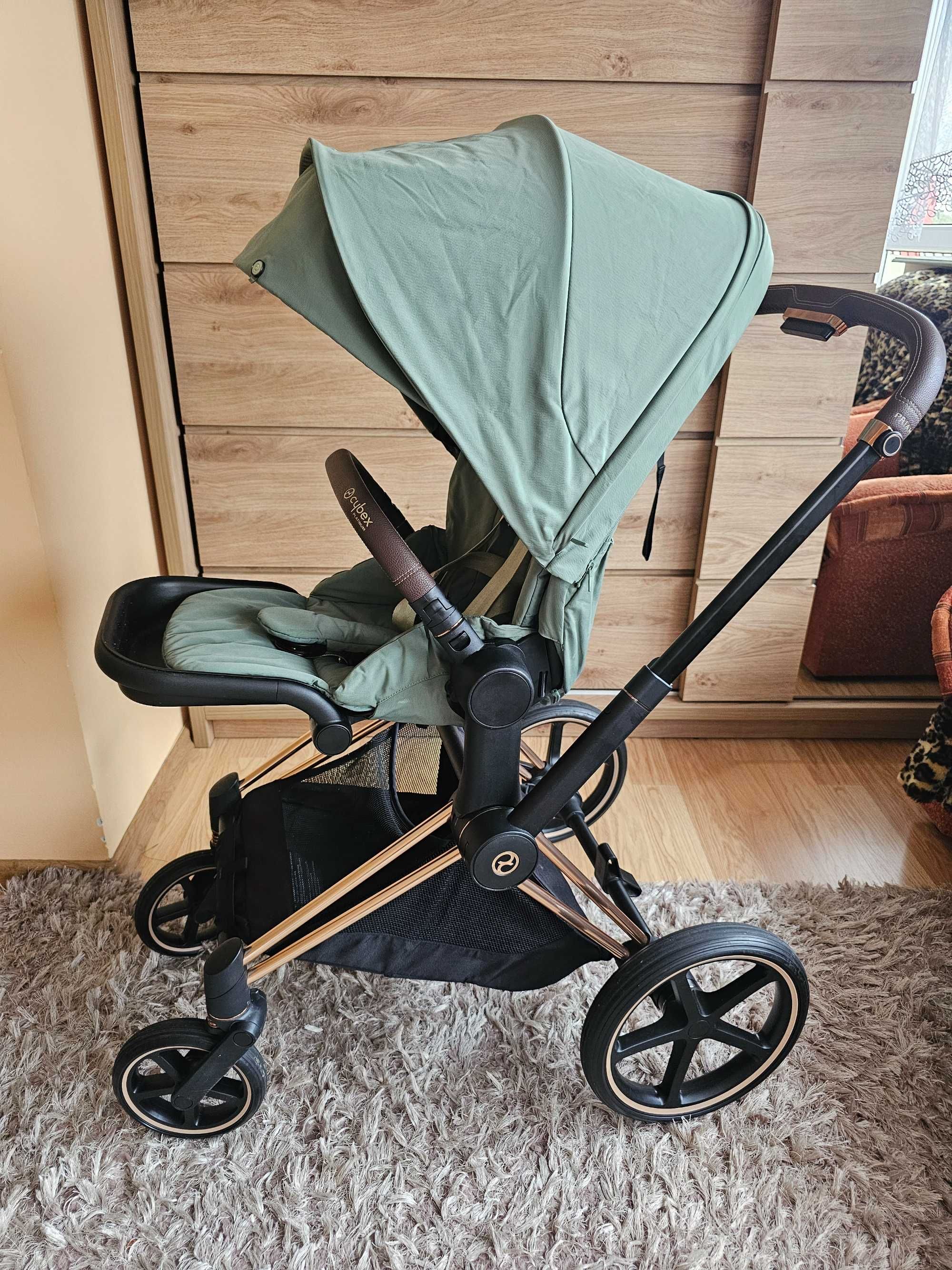 Cybex priam 4.0 leaf green z dodatkami