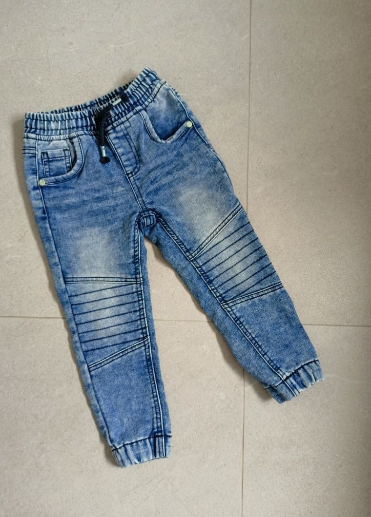 Spodnie jeansowe pumpy rozm 98