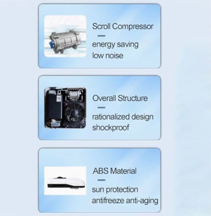Klimatyzator dachowy 12v/24v kamper, ciągnik, maszyny rolnicze, żuraw