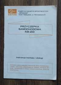 Instrukcja przyczepa samochodowa KM-200 katalog części KM200