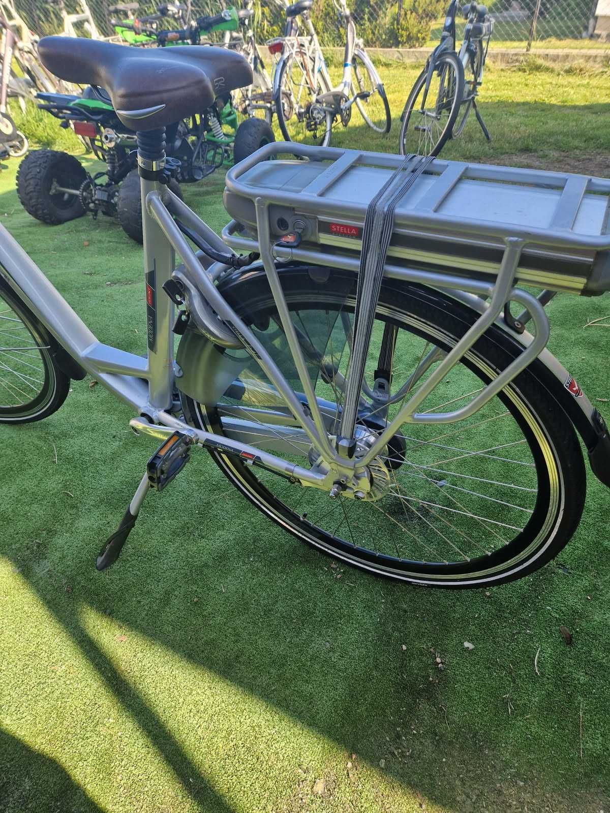 Rower elektryczny 9 biegów wspomagania stan idalny