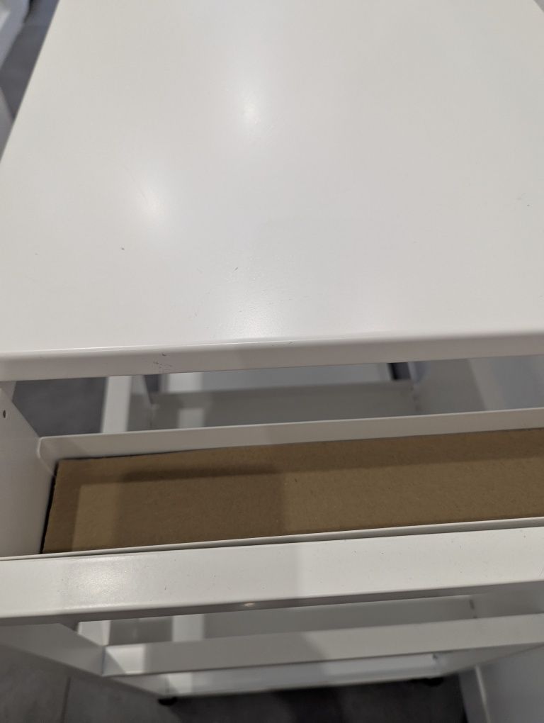 IKEA TROTTEN – wózek / szafka na kółkach – biały