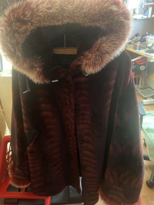 Полушубок зимний кимано