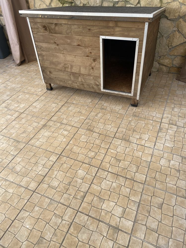 Casota para cao em madeira porte médio
