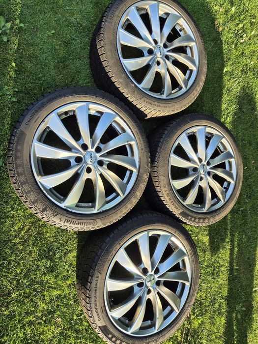 Koła zimowe Rial 19' 5x120, opony 245/45R19T XL Continental