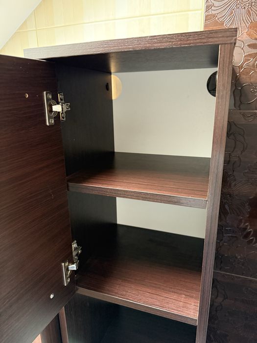 Meble do łazienki wenge półka szafka słupek