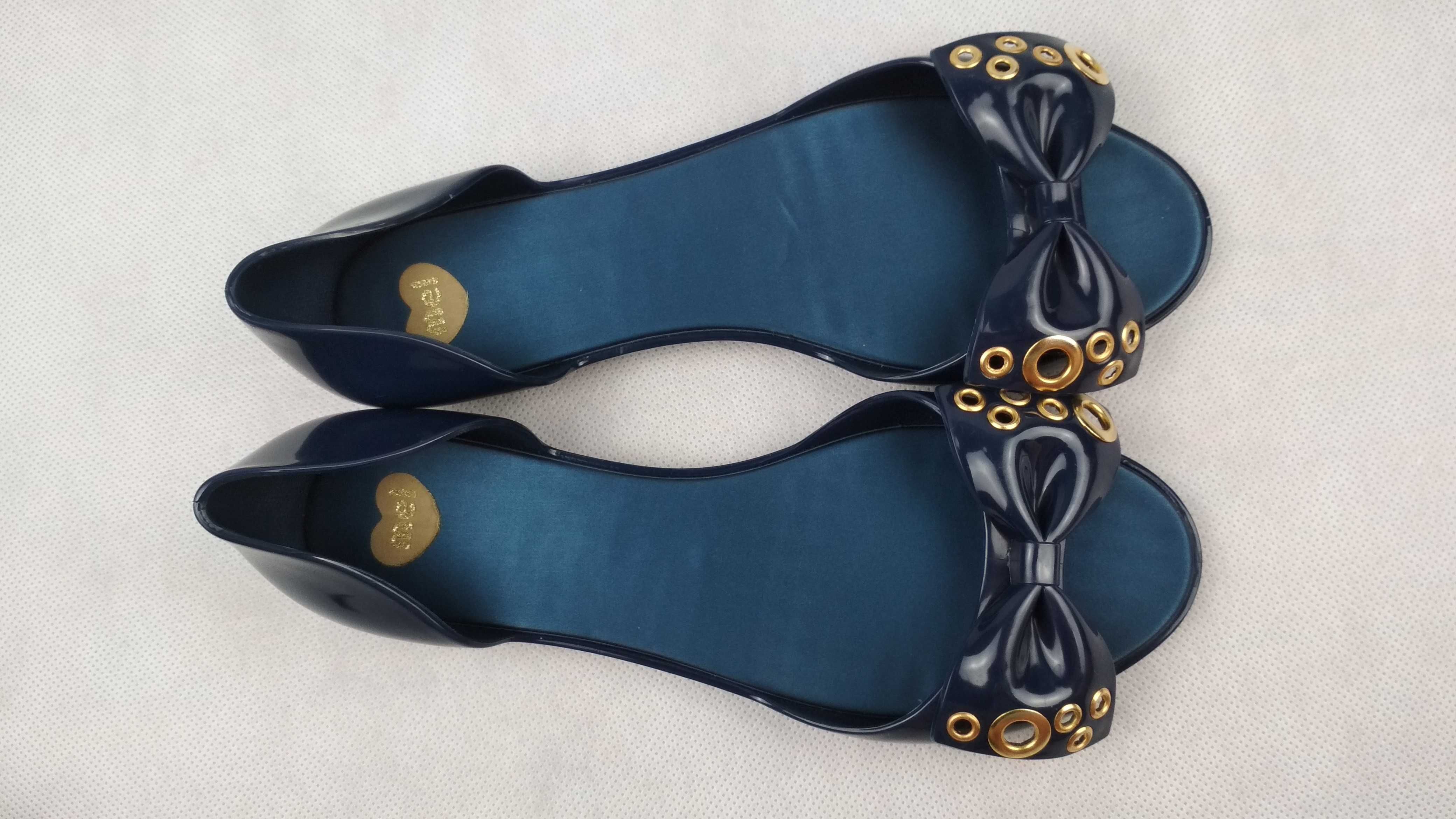MEL By Melissa Granatowe Gumowe Buty Baleriny Balerinki Roz. 37