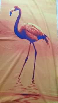 Toalha com flamingo