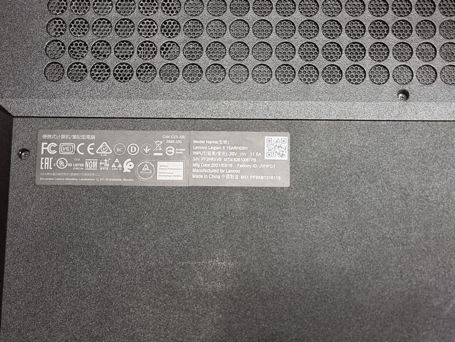 Laptop lenovo legion 5 ryzen 7 4800h gtx 1660ti 15ARH05H gamingowy