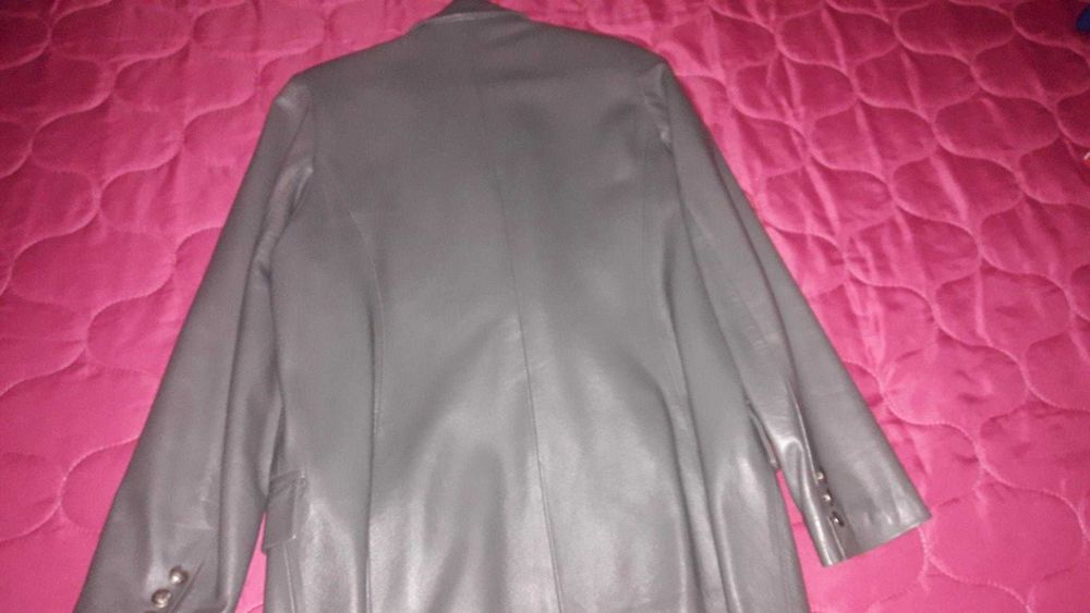 casaco pele verdadeira cor cinza