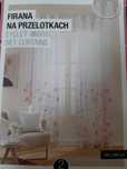Firany w kwiaty na przelotkach