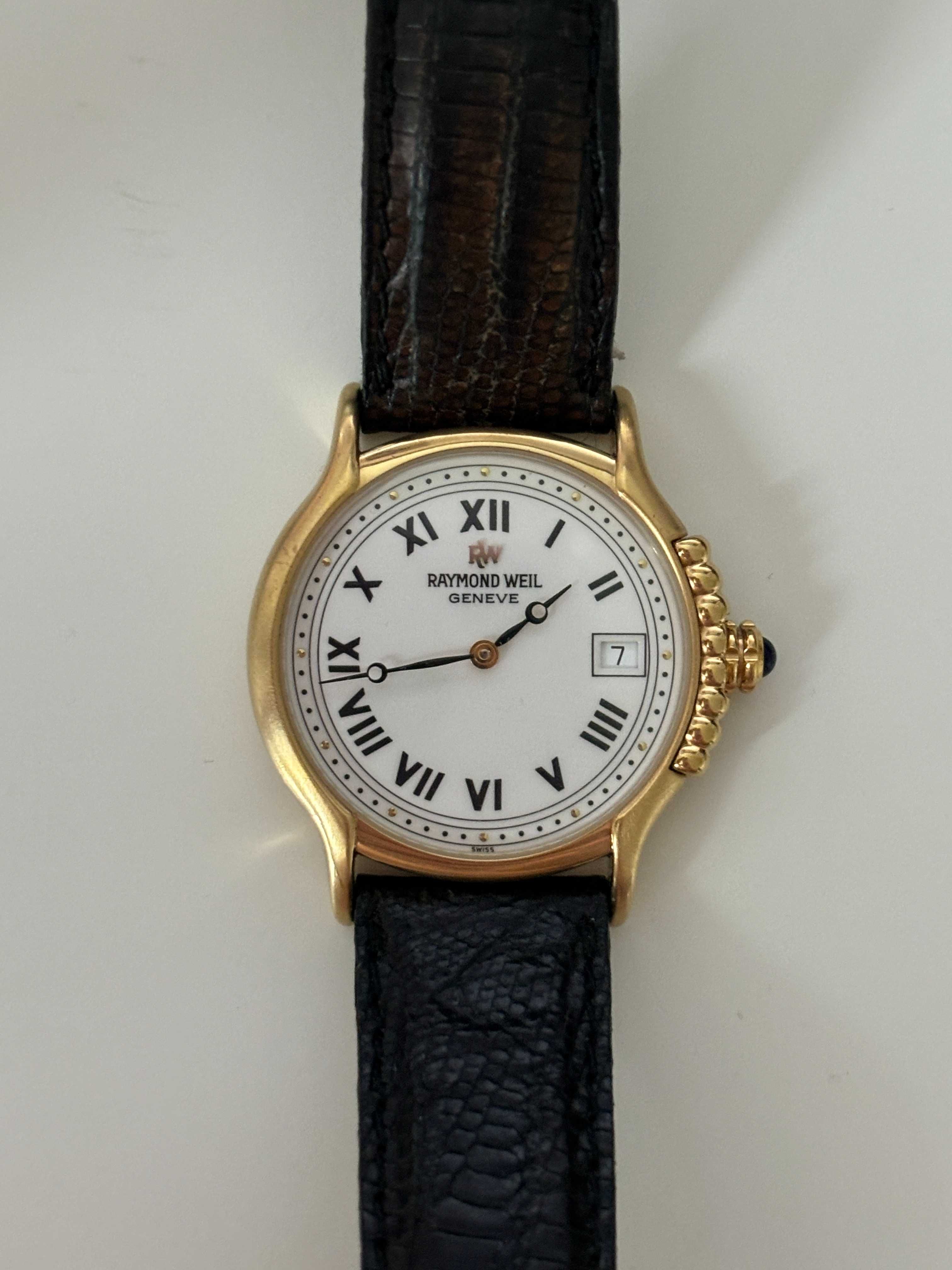 Oryginalny Zegarek Raymond Weil Geneve 18K 9164 Swiss Ø34 mm