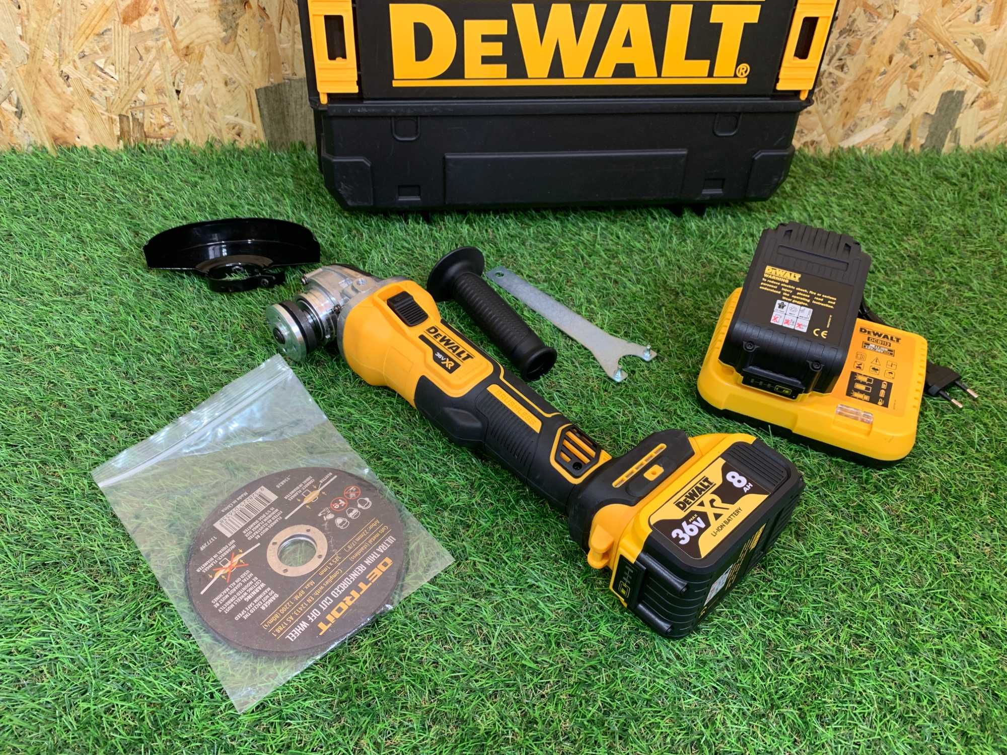 Акумуляторна болгарка DeWALT DCG405P2 36V8A Болгарка Девольт 8 ампер