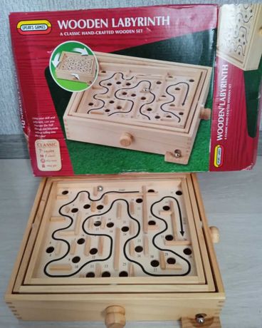 Головоломка деревянный лабиринт настольная игра