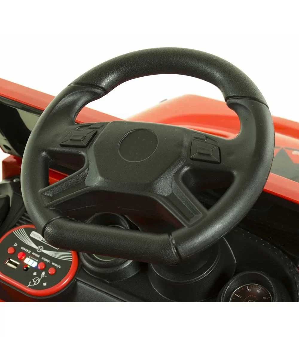 Auto na akumulator dla dziecka Dżip 4×4 skóra pilot, Amortyzatory