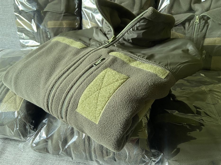 Флісова куртка, кофта, толстовка фліска олива /хакі, флиска