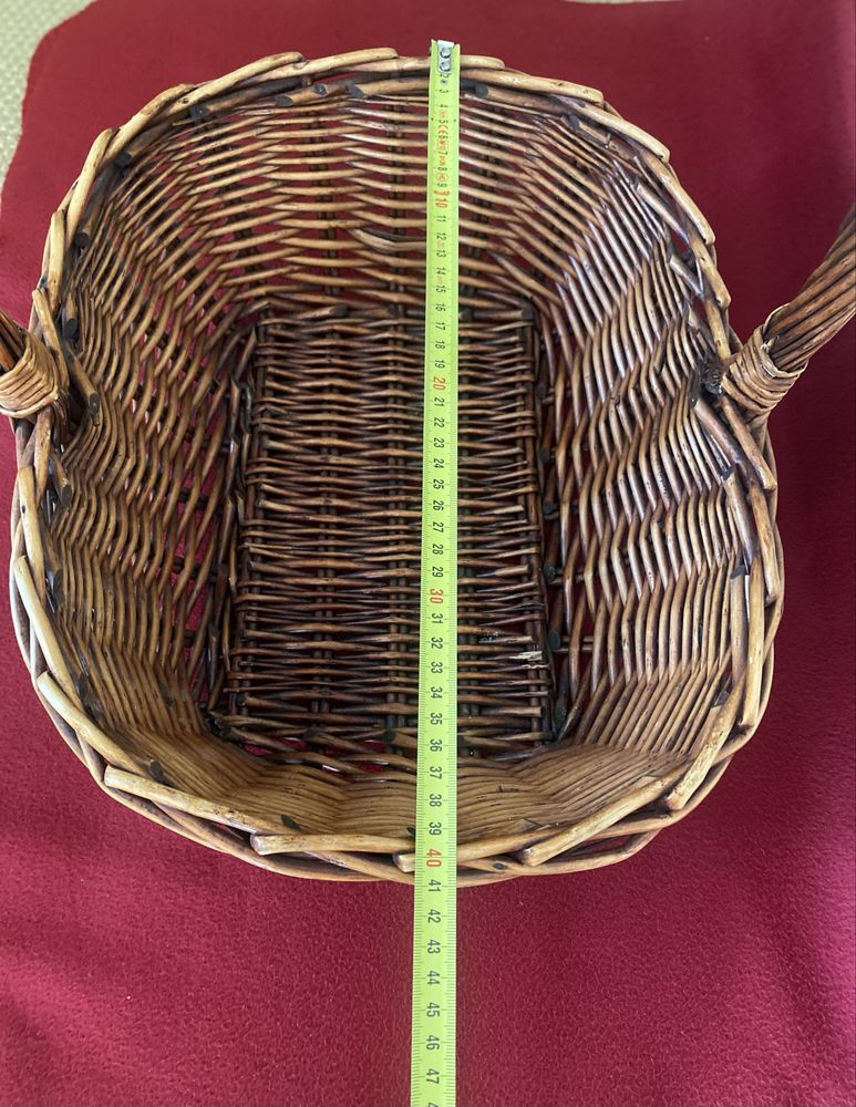 Cesta grande com pega em vime, Nova
