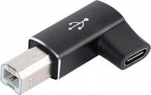 Złącze USB C na USB B, adapter 90 stopni
