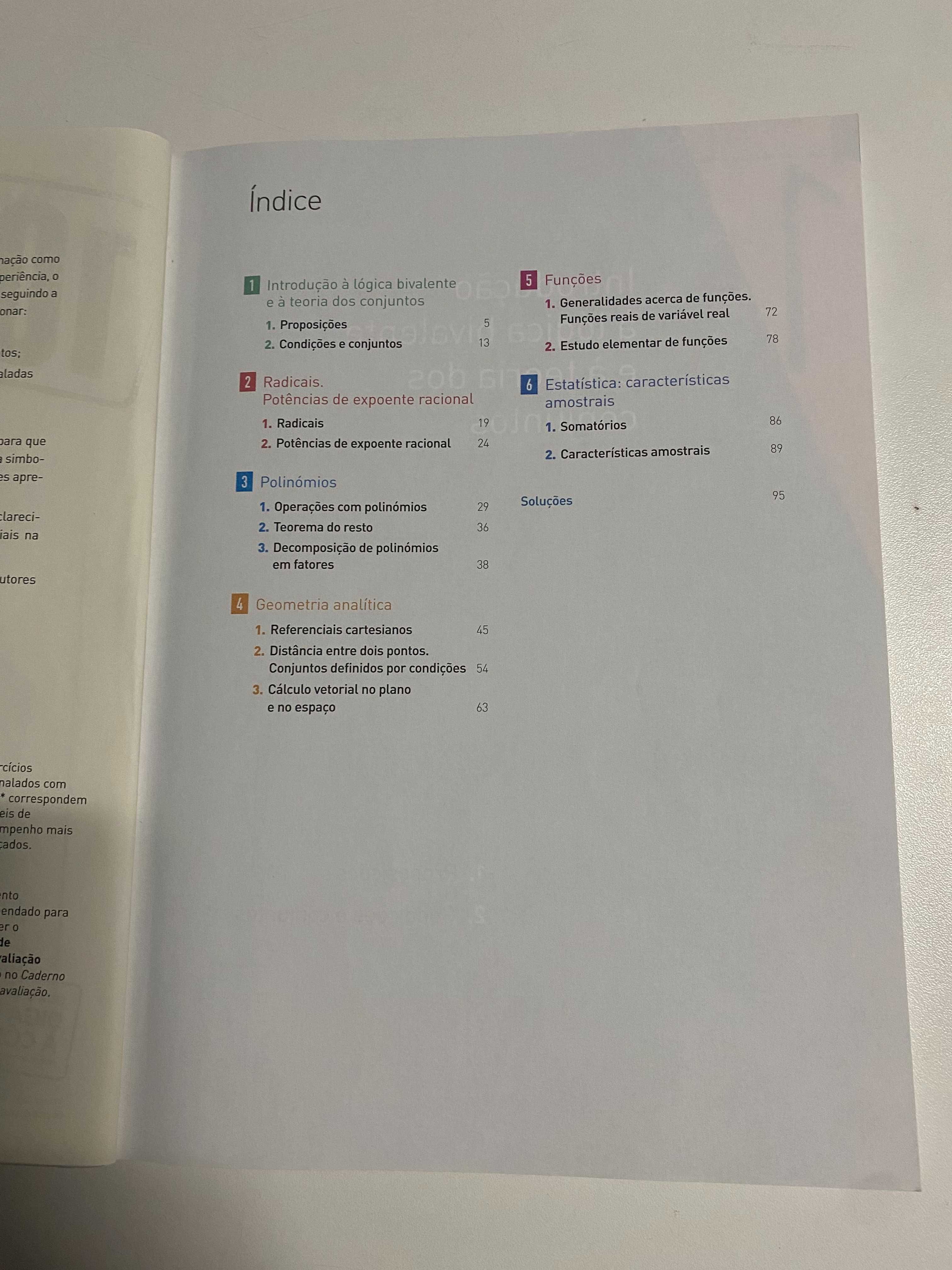 Novo Espaço Matemática 10º, caderno aluno, muito bom estado