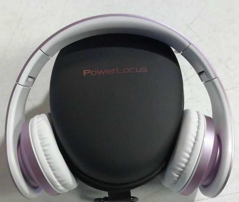 POWERLOCUS Headphones Bluetooth Dobraveis Cor Rosa