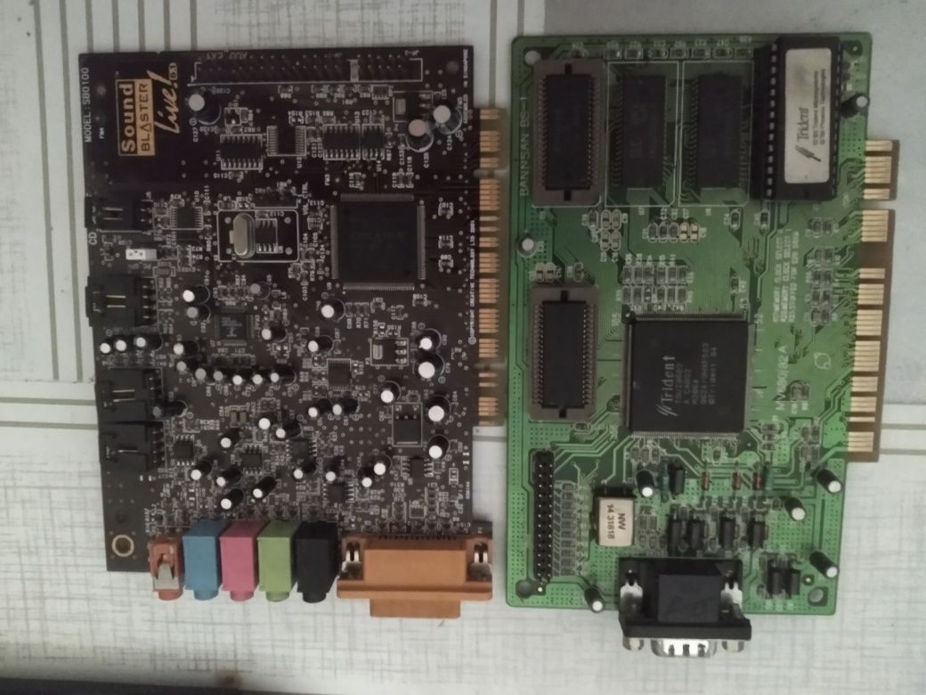 AMD k5 stare karty części retro