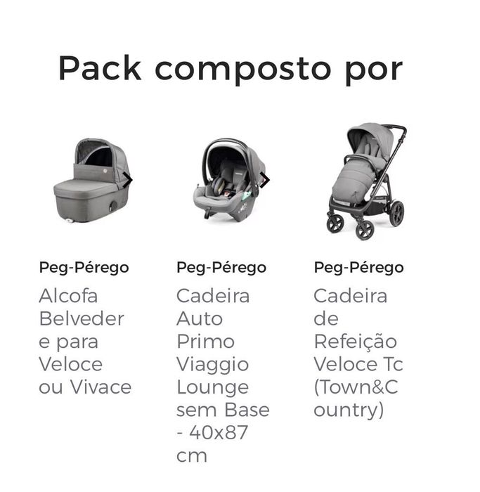 trio Carrinho de bebe