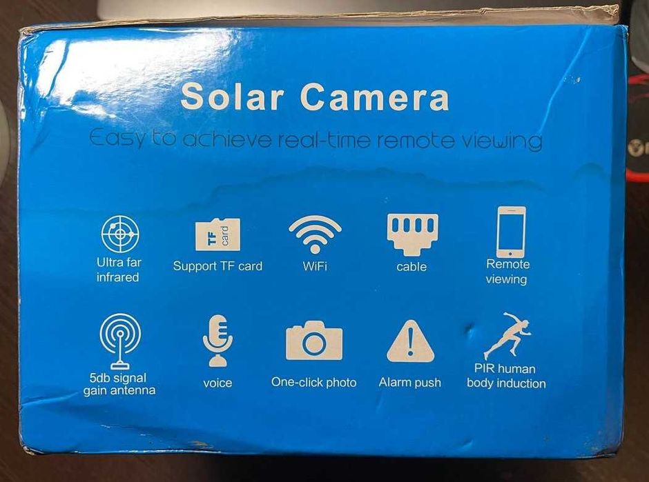 Камера вулична сонячна панель відеоспостереження акумулятор IP WiFi