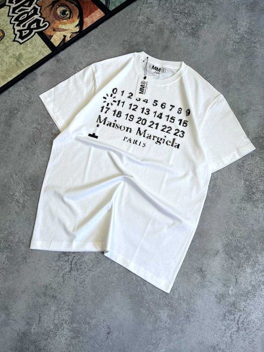 Футболка Maison Margiela біла Оверсайз