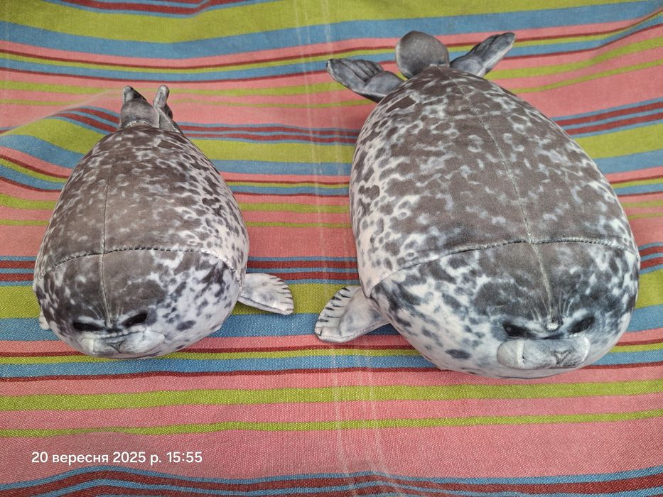 Тюлень 20 30 40 см і 4 тюленята