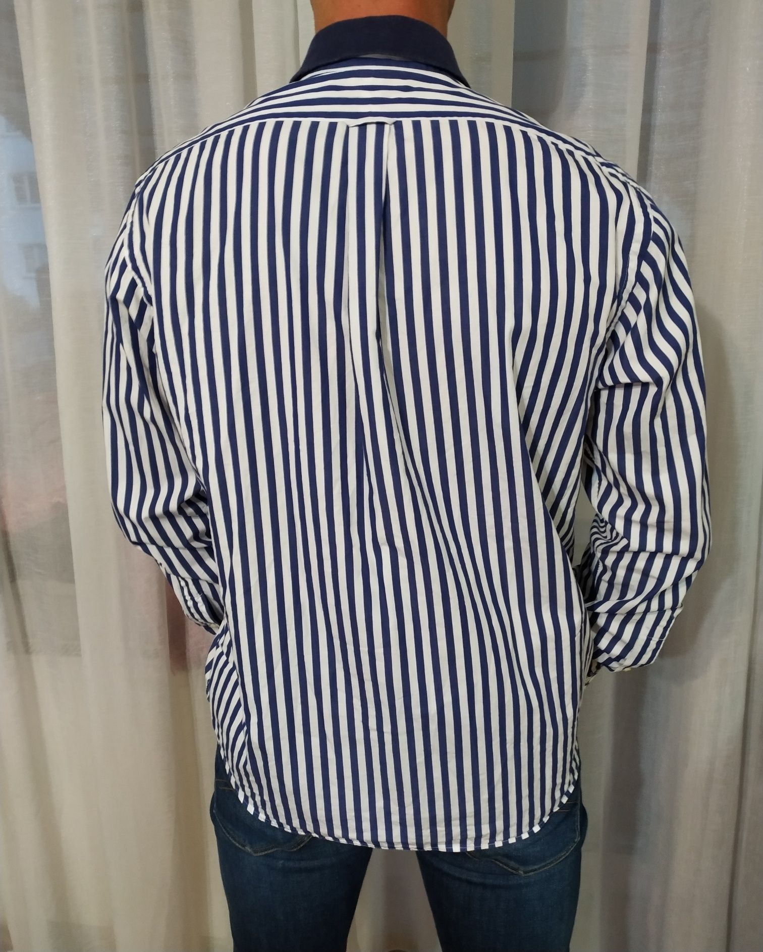 Koszula męska Ralph Lauren, polo, L, paski, długi rękaw