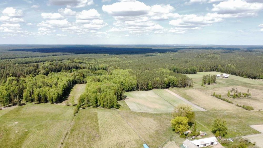 działka budowlana, Walne, niedaleko Augustowa, 900 m do jeziora