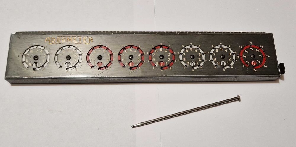 Addometr - stara maszyna licząca - rzadkość !!!