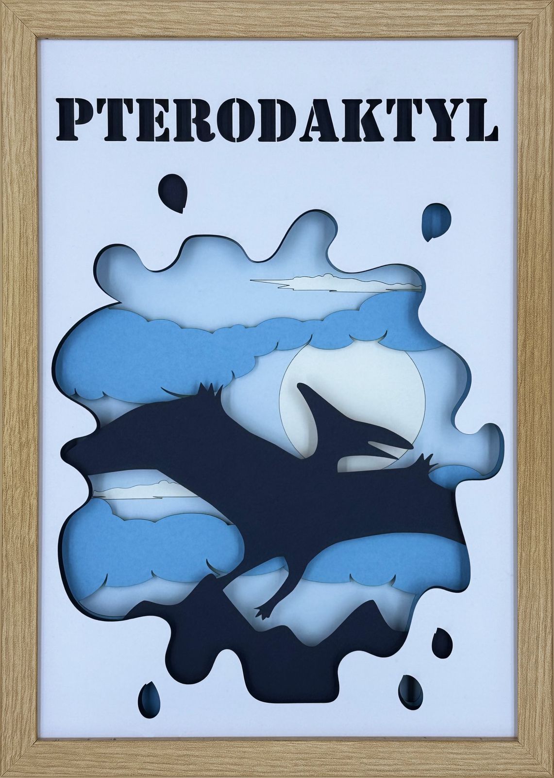 Ramka 3D Shadow Box Pterodaktyl
