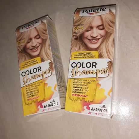 szamponetki farby toner włos rozjaśniacz komplet zestaw blond zmywalna
