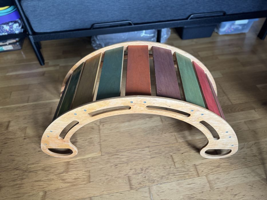 Bujak montessori drewniany duży tęczowy