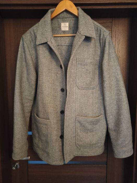 Stylowy krótki płaszcz z dodatkiem wełny Cottonfield - XL