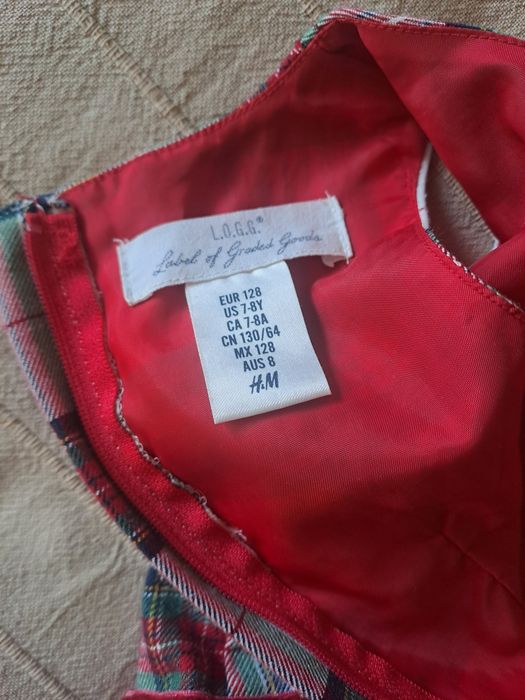 Sukienka świąteczna H&M r. 128