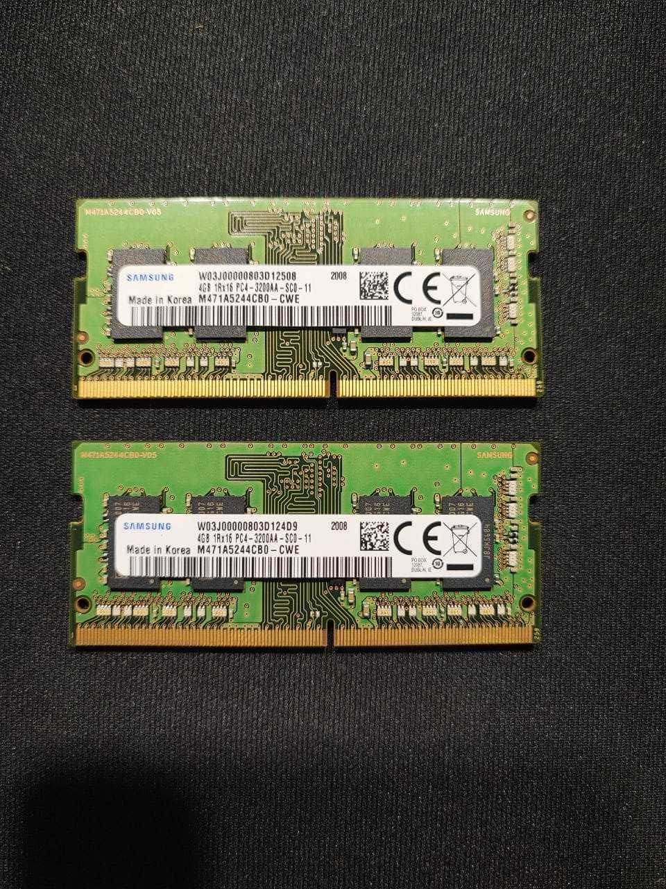 Оперативна пам'ять samsung 4gb DDR4 2 планки