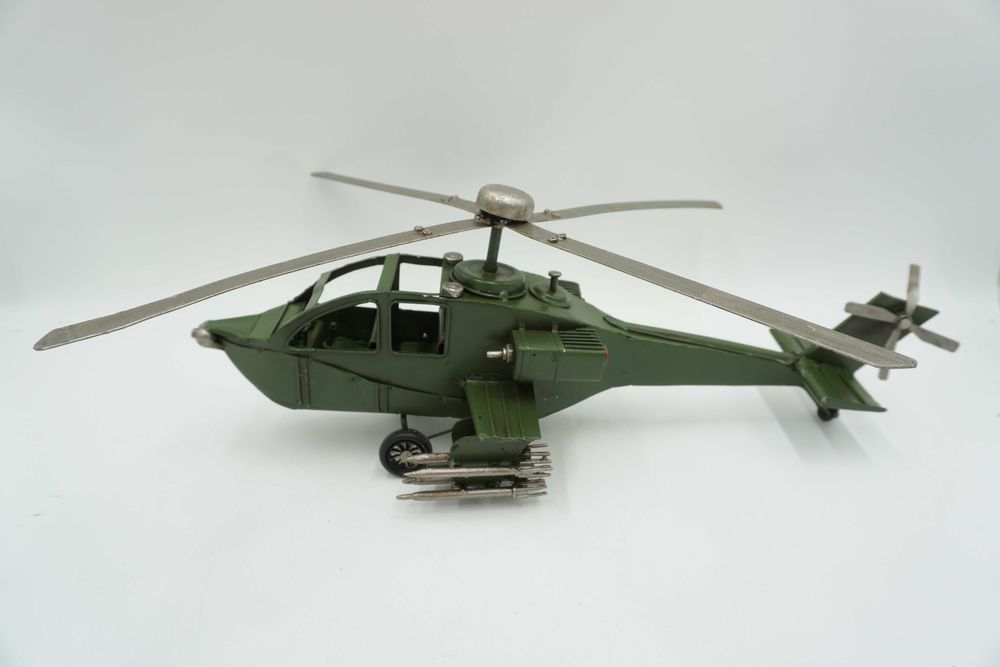 METALOWY model helikopter wojskowy-prezent