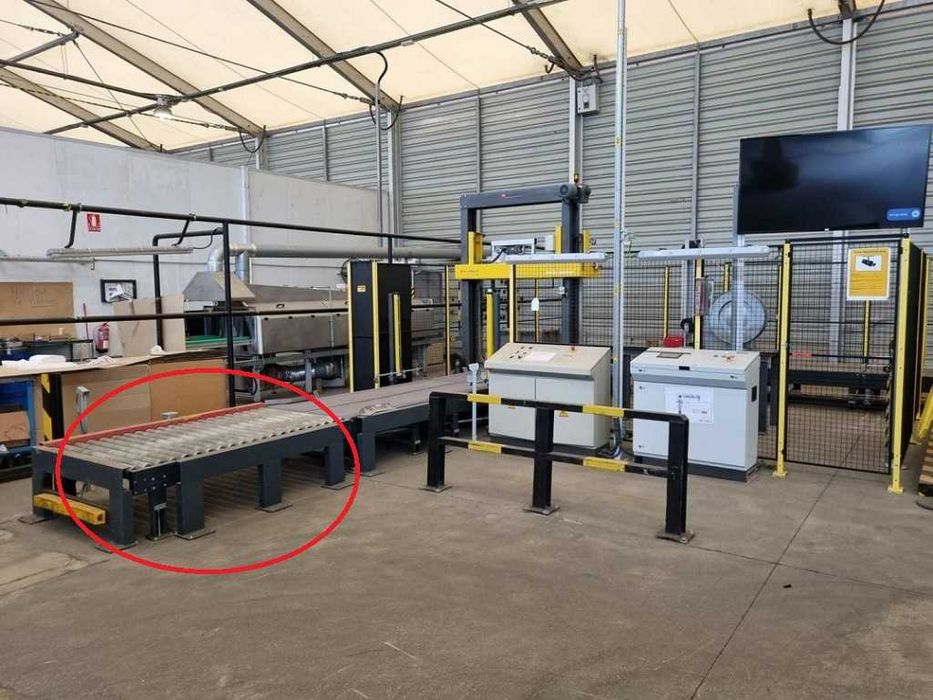 Podajnik rolkowy napędzany linia do palet Sander cena Brutto FV