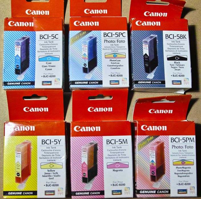 Набip оригінальних картриджів до фотопринтеру CANON BJC-8200.